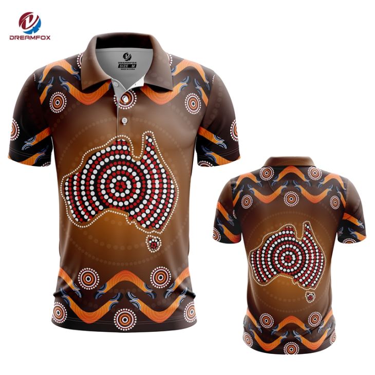 Polos autochtones sublimés personnalisés pour l'Australie